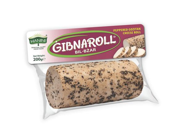 Gibna Roll Peppered Cheese Roll with Cow's Milk