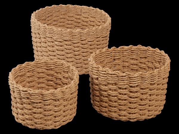 Storage baskets, 3 pieces