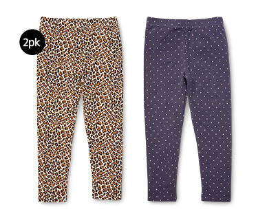Girl's Leggings 2pk