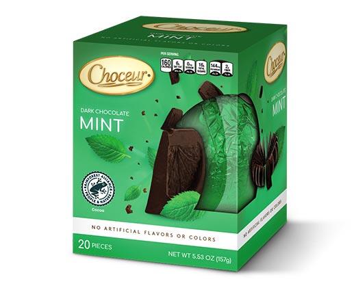 Choceur 
 Break-A-Part Dark Mint, Milk or Dark Orange Chocolate