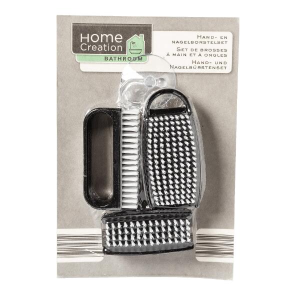 HOME CREATION BATHROOM(R) 				Nagelbürstenset, 4-teilig