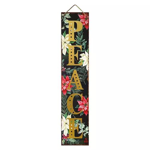 Holiday Reversible Porch Sign - Xmas/Peace