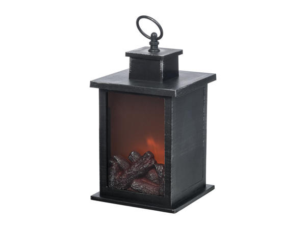 Melinera LED Battery-Operated Fireplace Lantern