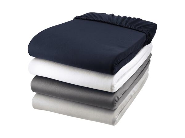 Drap-housse en microfibre jersey
