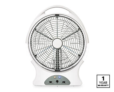 Rechargeable Fan with LED Light
