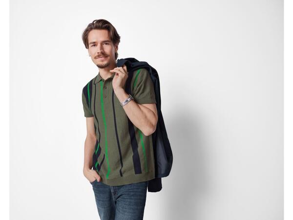 Men's knitted polo shirt