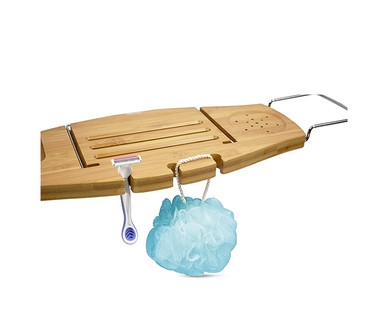 Easy Home Bamboo Bath Caddy