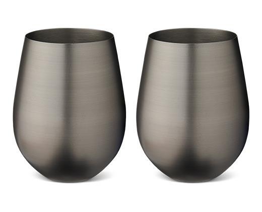 Crofton Stainless Steel Wine or Cocktail Glasses