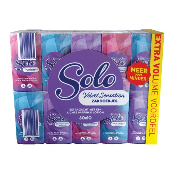 Solo Velvet Sensation zakdoekjes 30-pack