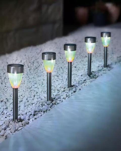 Solar Rainbow Stake Light