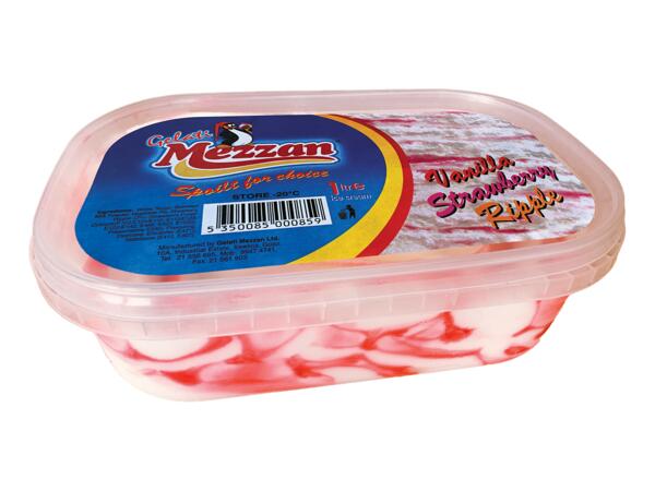 Vanilla strawberry ripple
