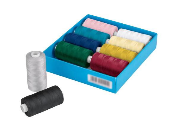 Sewing thread set, bobbin set or sewing machine accessories