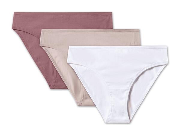 Damen Hipster/Slip, 3 Stück
