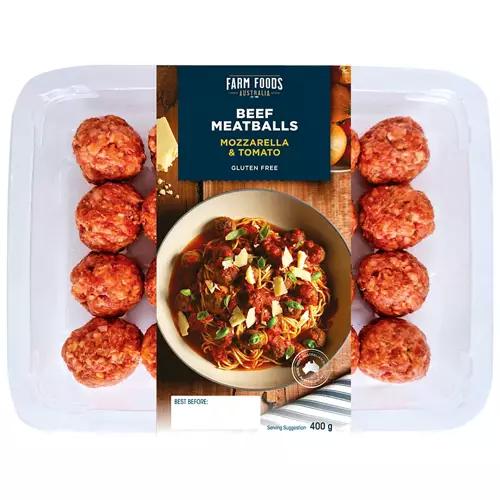 Beef, Tomato & Mozzarella Meatballs 400g