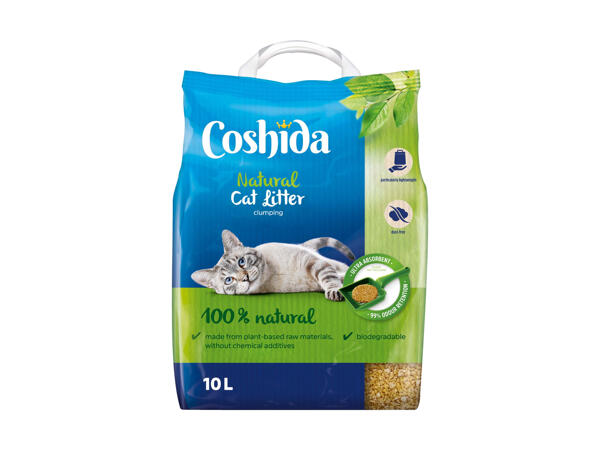 Litière agglomérante naturelle pour chat