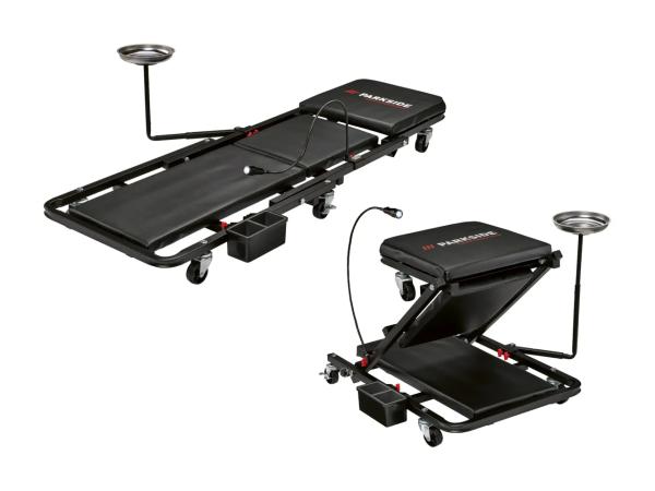 Chariot de mécanicien/tabouret 2 en 1