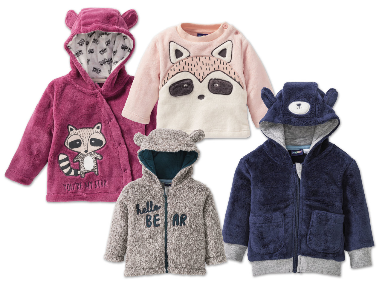 LUPILU(R) Baby Teddyfleecejacke/-Pullover1