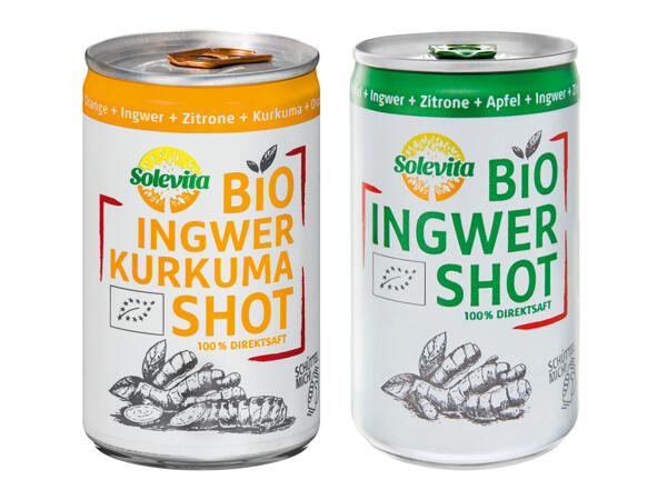 Bio Ingwer oder Ingwer Kurkuma Shot