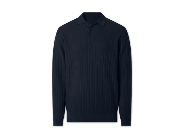 Herren Polo-Strickpullover