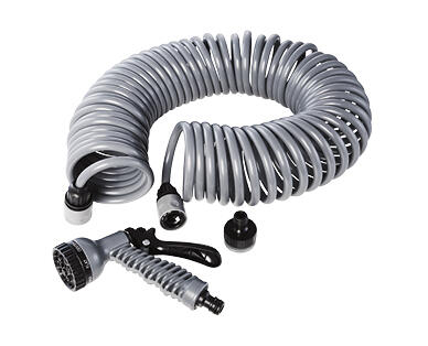 Coiled Garden Hose Set 15m