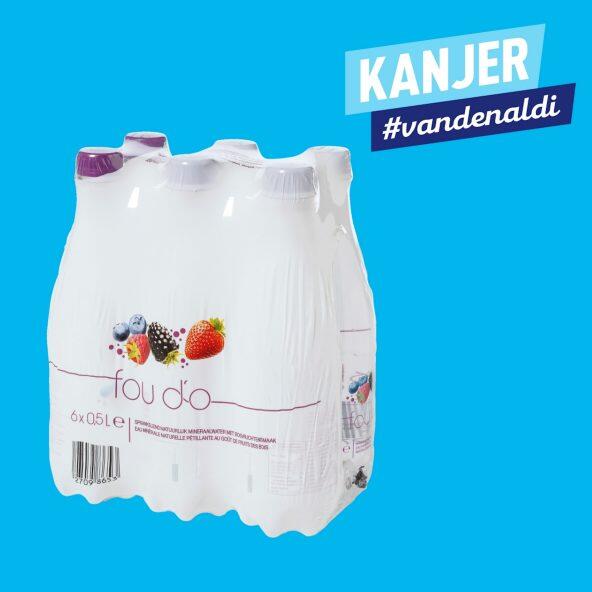 FOU D'O(R) 				Bruisend water bosvrucht 6x50 cl