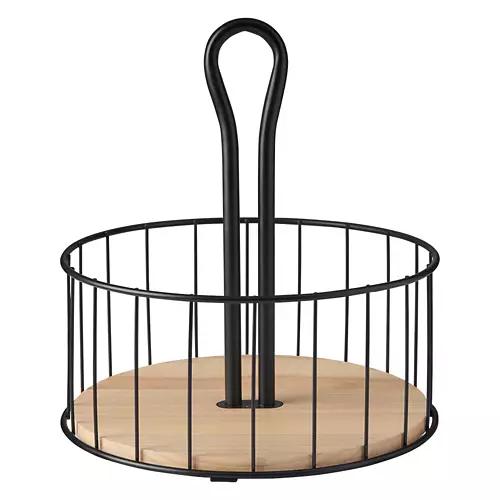 Rotating Condiment Caddy, Black