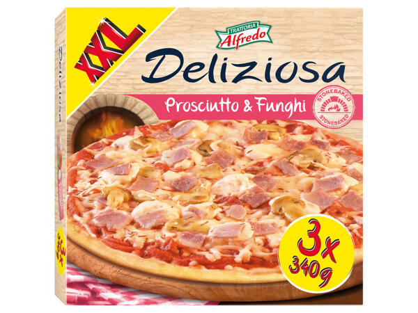 Pizza with Ham & Mushrooms