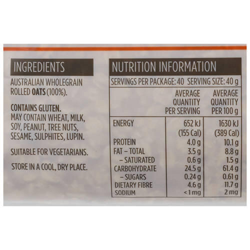 Rolled Oats 1.6kg