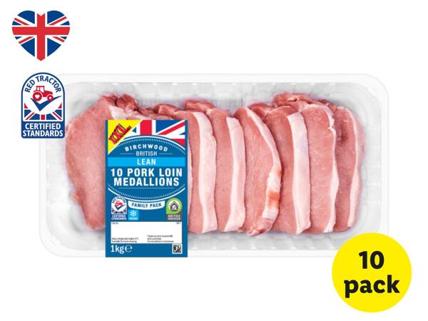 Birchwood 10 British Pork Loin Medallions