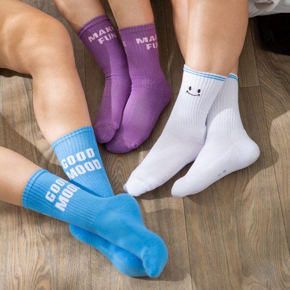 UP2Fashion(R) 				Good-Mood-Sportsocken, 3 Paar