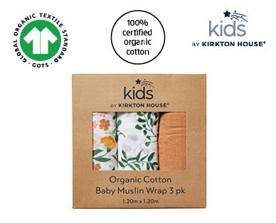 Muslin Baby Wrap 3pk