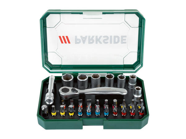 Parkside Ratchet Bit and Socket Set / Bit Set