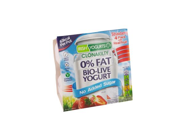 Irish Yogurts Fat Free Bio-Live Yogurt