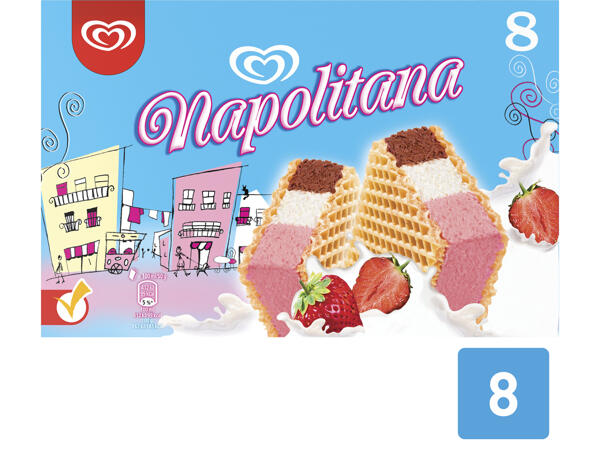 Wassereis Calippo oder Napolitana