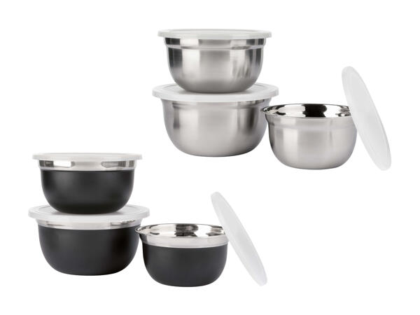 Set de saladiers en acier inox, 3 pièces