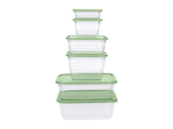 Green Food Storage Container Set - 17 Pieces