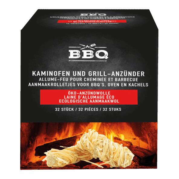 BBQ(R) 				Blocs allume-feu en laine de bois, 32 pcs