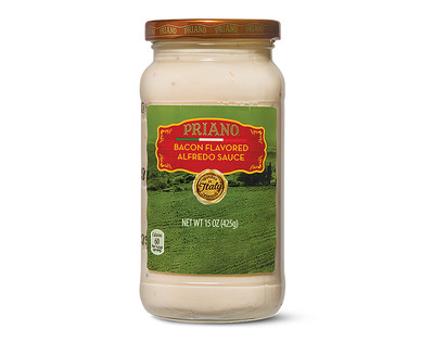 Priano Gourmet Bacon or Mushroom Alfredo Sauce