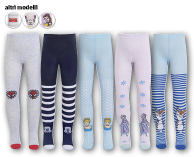 SPIDERMAN/DISNEYCARS/MICKEY MOUSE/MINNIE MOUSE/DISNEY PRINCESS/FROZEN Calzamaglia per bambini