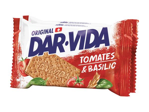 Crackers tomates et basilic