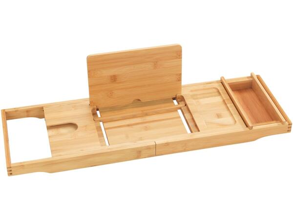 Bamboo bathtub tray