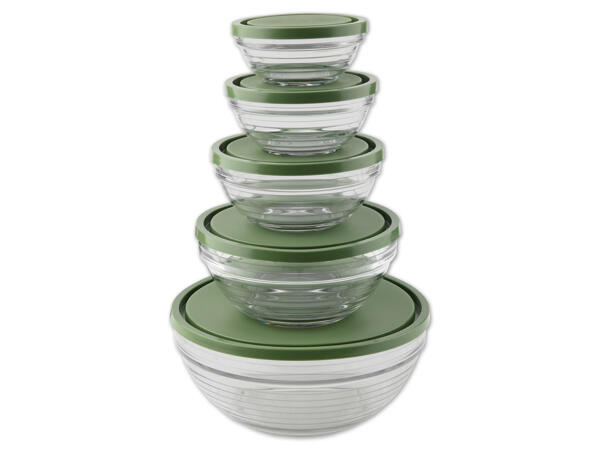 Glas-Frischhaltedosen-Set, 5-teilig