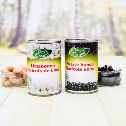 Limabohnen oder schwarze Bohnen