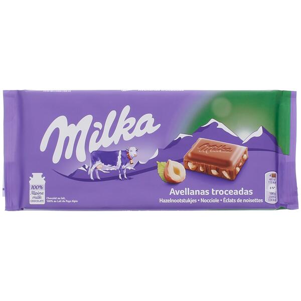 Tablette de chocolat Milka Noisette