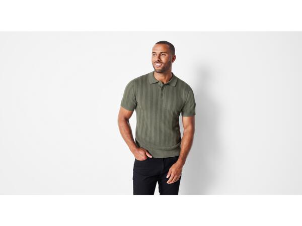 Men's knitted polo shirt