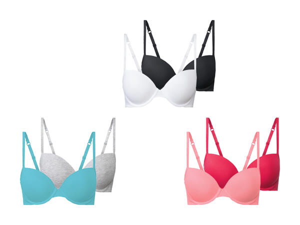 Soutiens-gorge à armature/ soutiens-gorge push-up, lot de 2