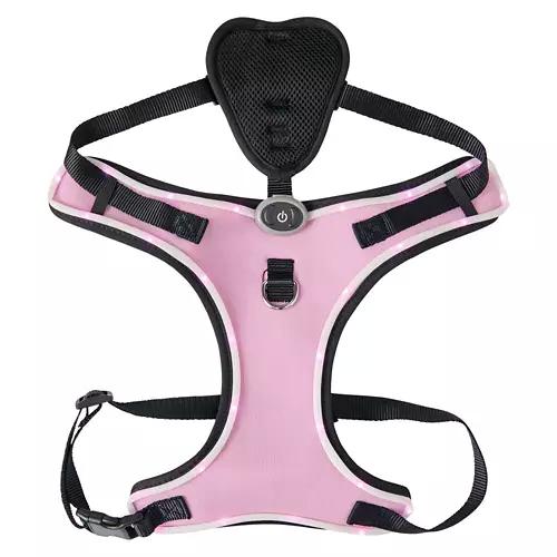 LED Dog Slip-On Harness - Purple, M