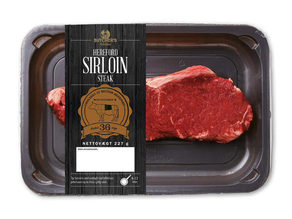 BUTCHER'S SELECTION Hereford Ribeye- eller Sirloin steak