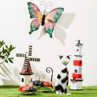 Figurine de jardin en métal
