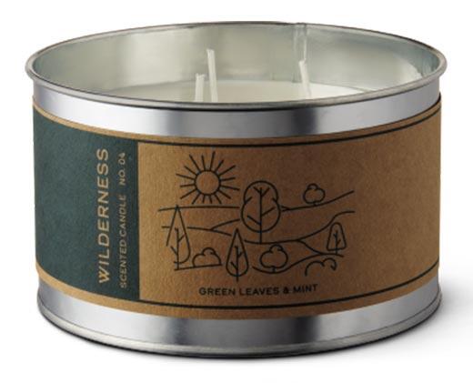 Huntington Home 
 Galvanized Tin Candle